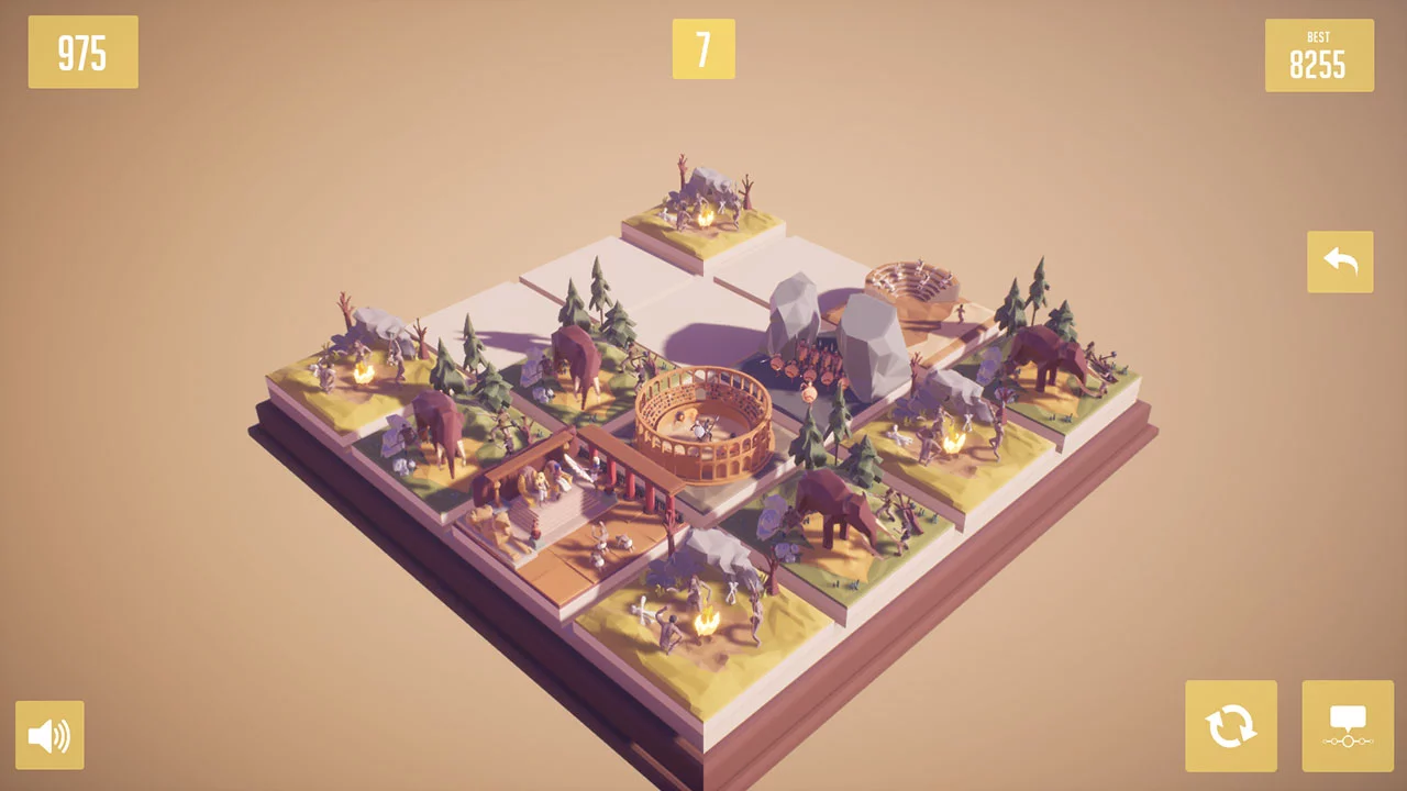 Изображение игры: History2048 - 3D puzzle number game