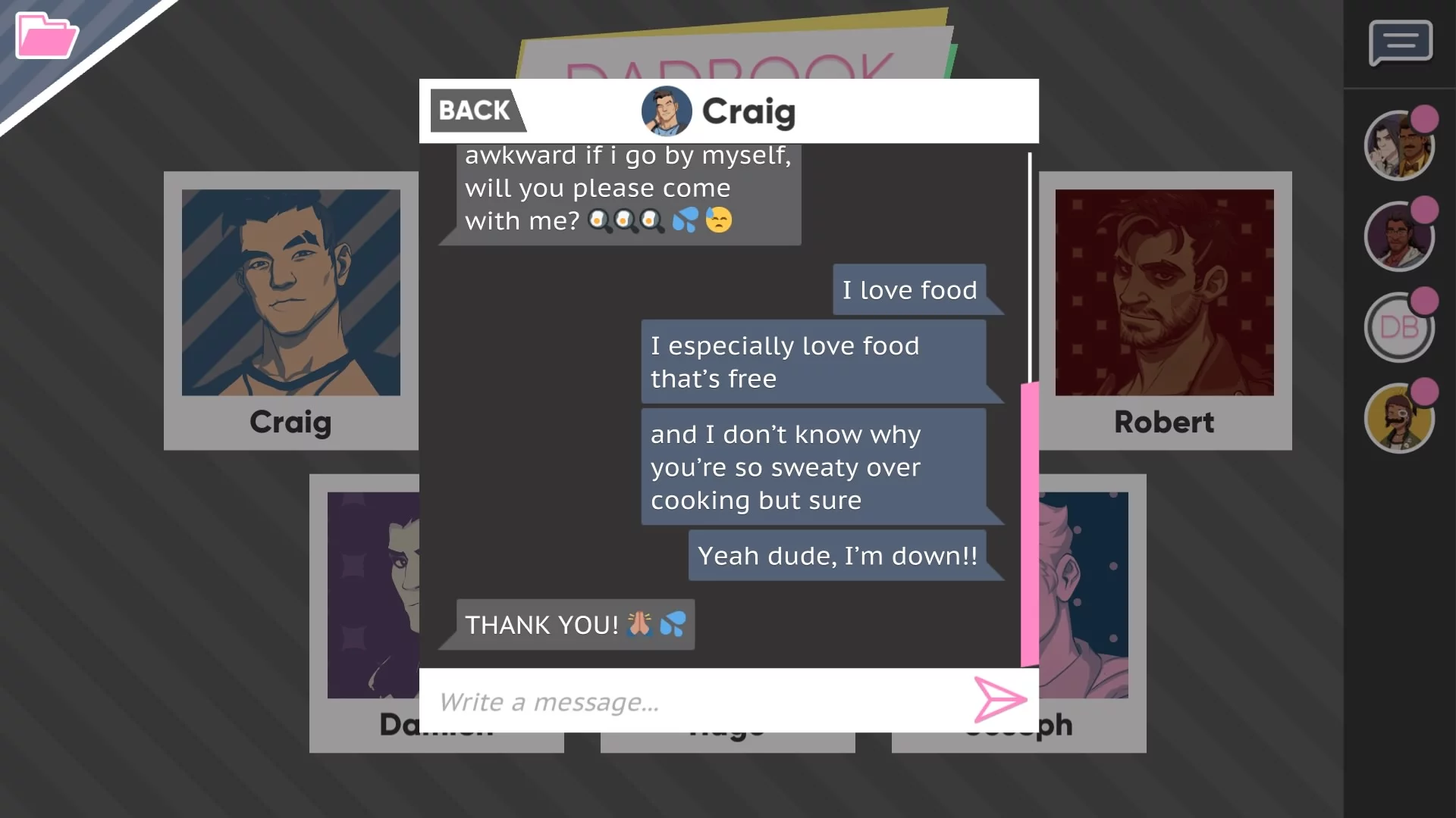 Изображение игры: Dream Daddy: A Dad Dating Simulator
