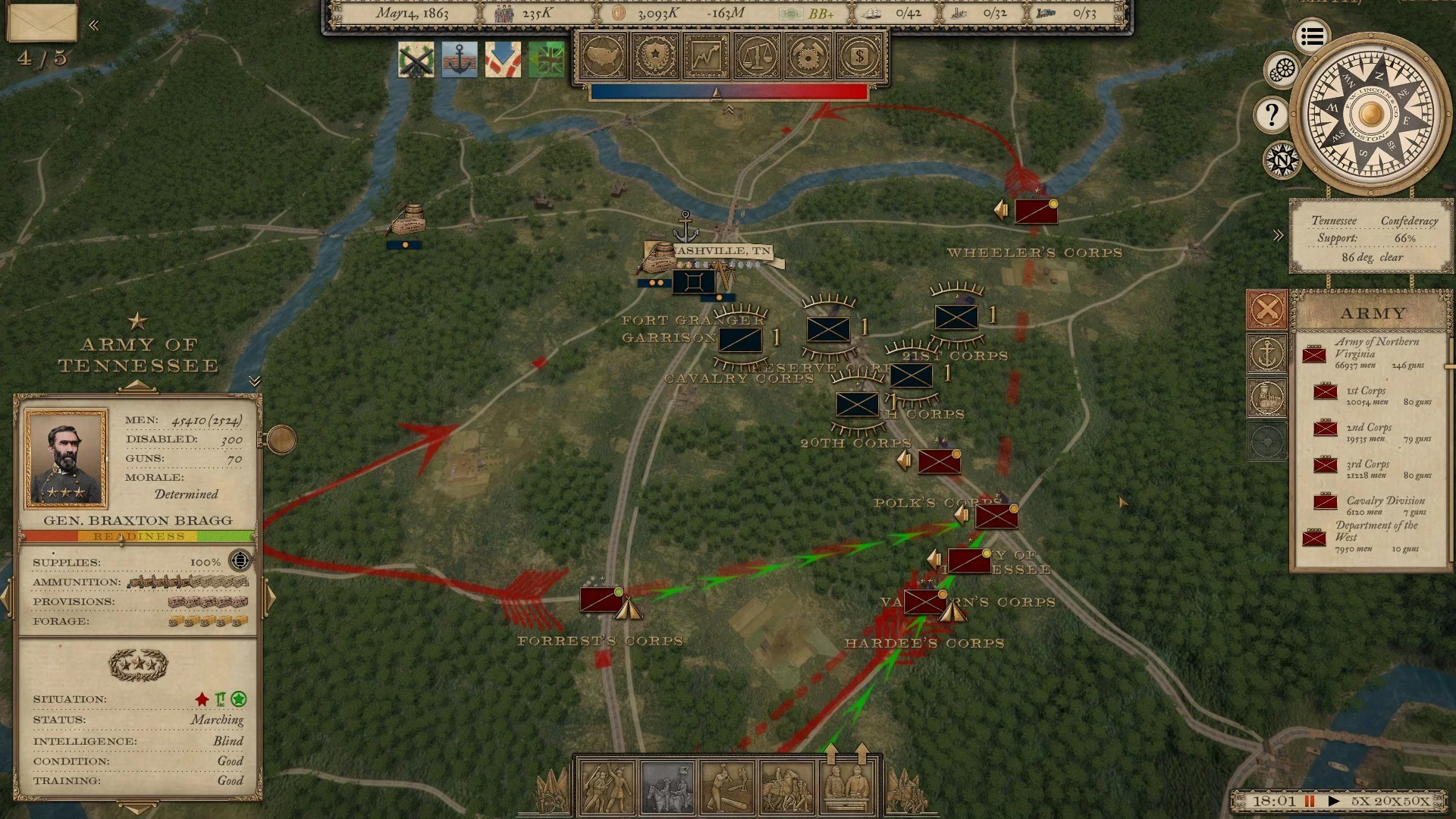 Изображение игры: Grand Tactician: The Civil War (1861-1865)