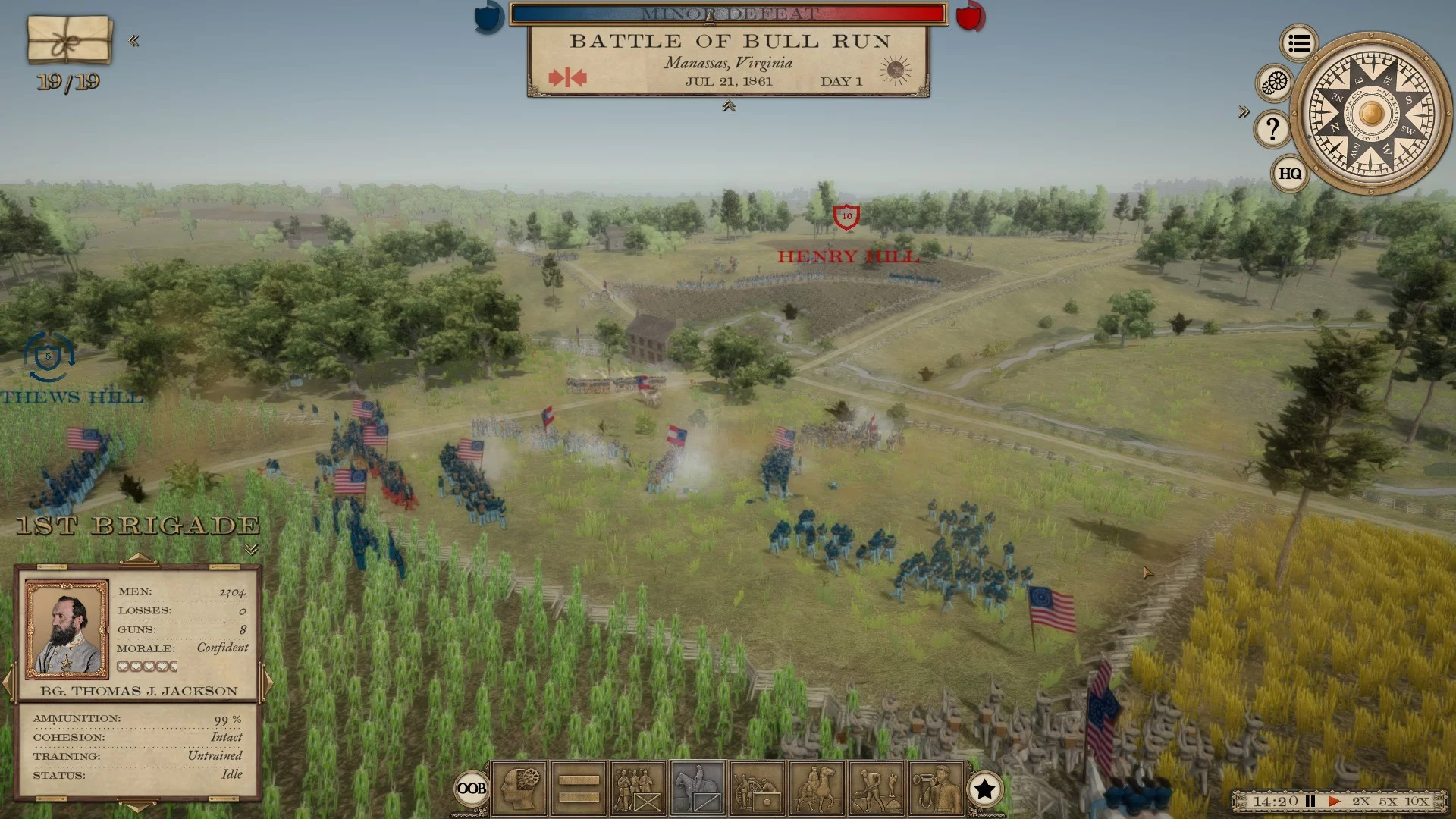 Изображение игры: Grand Tactician: The Civil War (1861-1865)