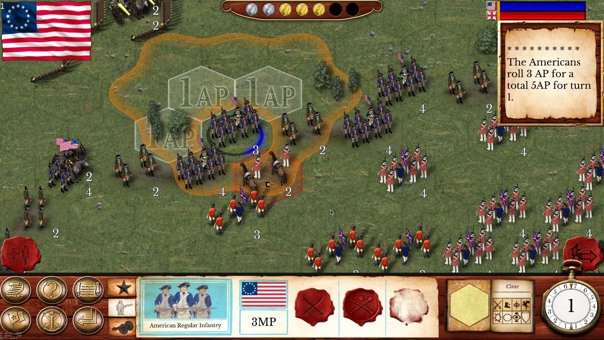Изображение игры: Hold the Line: The American Revolution