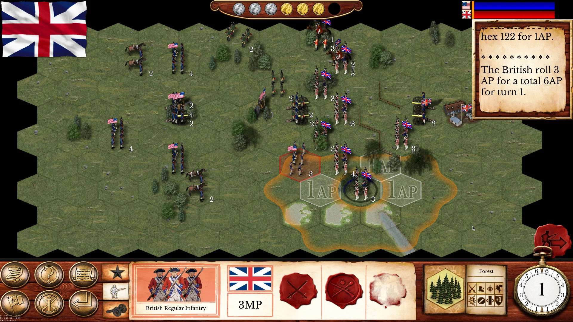 Изображение игры: Hold the Line: The American Revolution