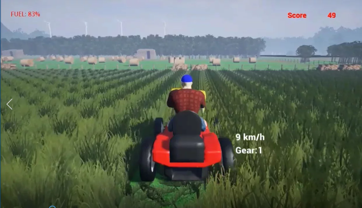 Изображение игры: Lawnmower Game