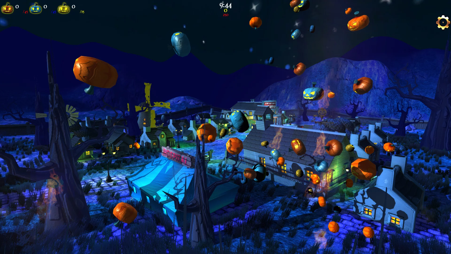 Изображение игры: Rain of Pumpkins