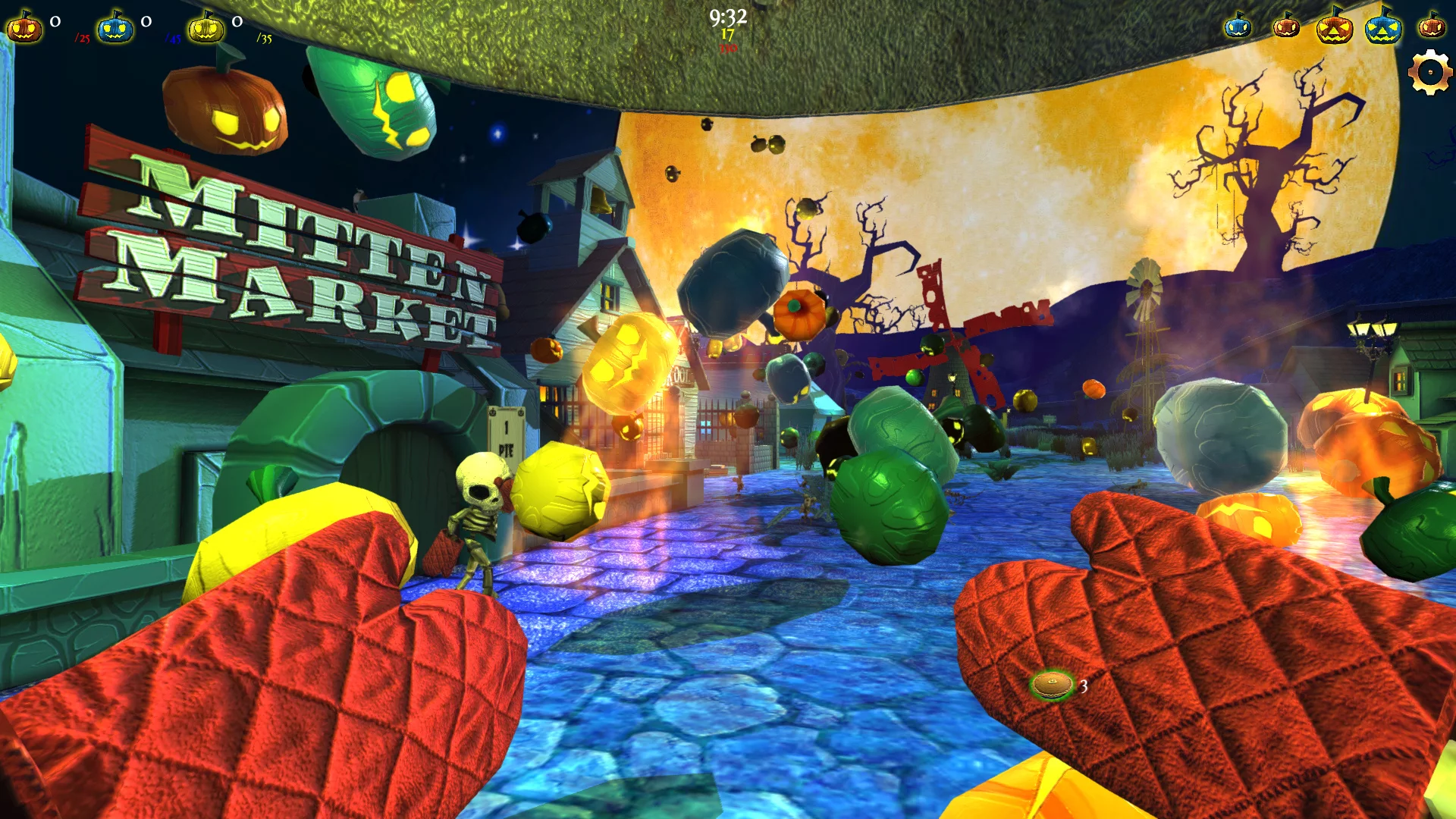 Изображение игры: Rain of Pumpkins