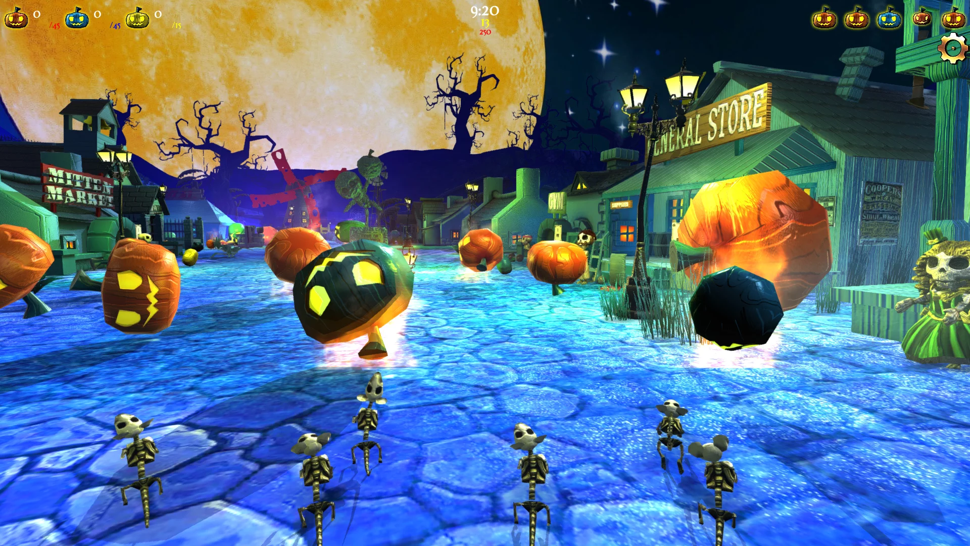 Изображение игры: Rain of Pumpkins