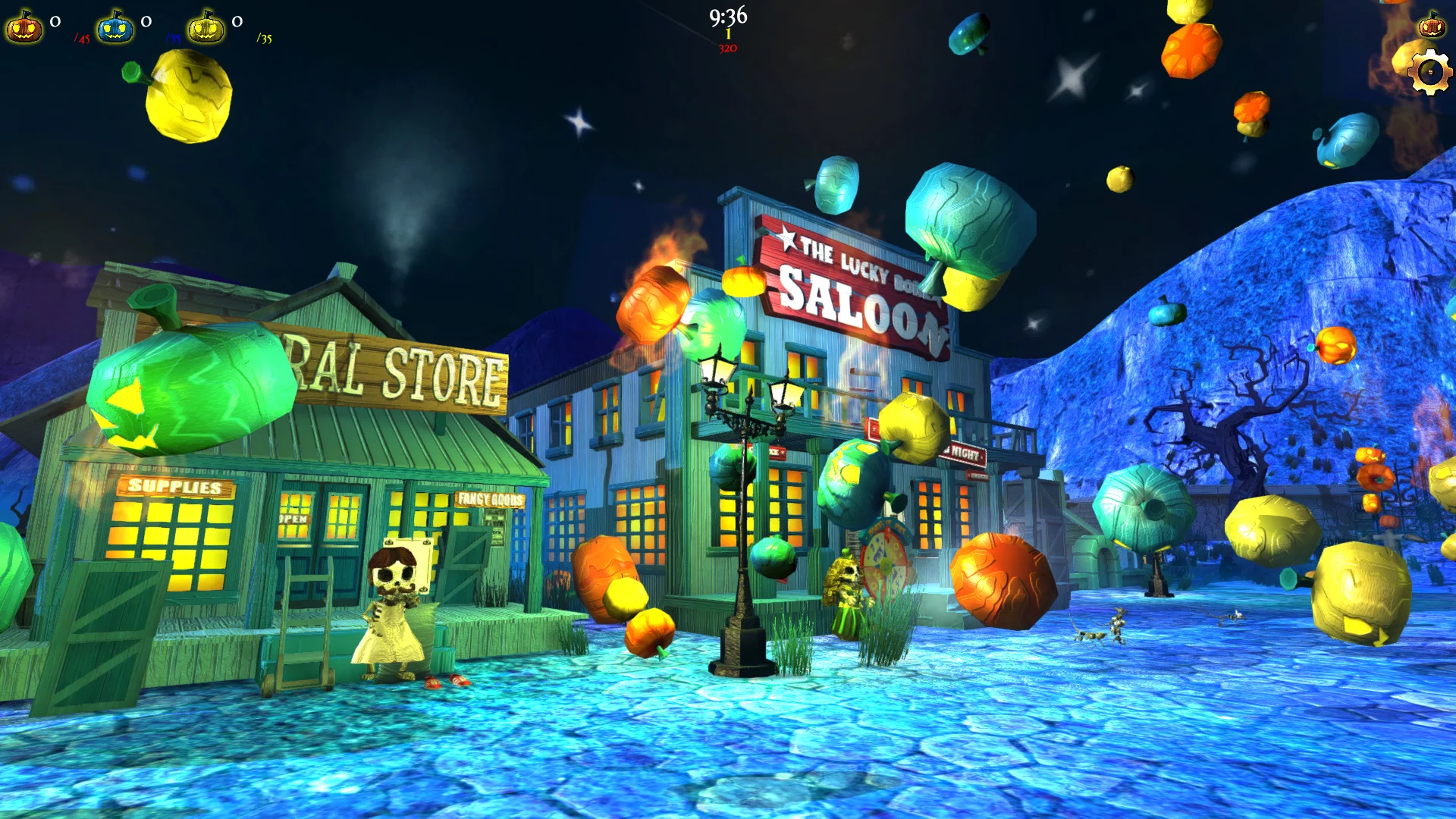 Изображение игры: Rain of Pumpkins