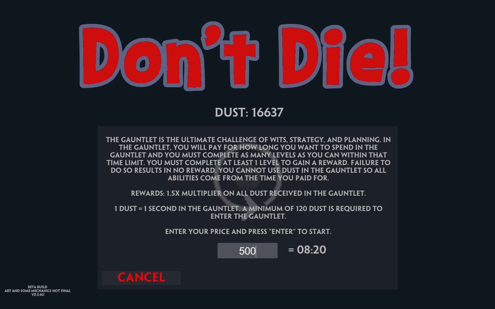 Изображение игры: Don't Die!