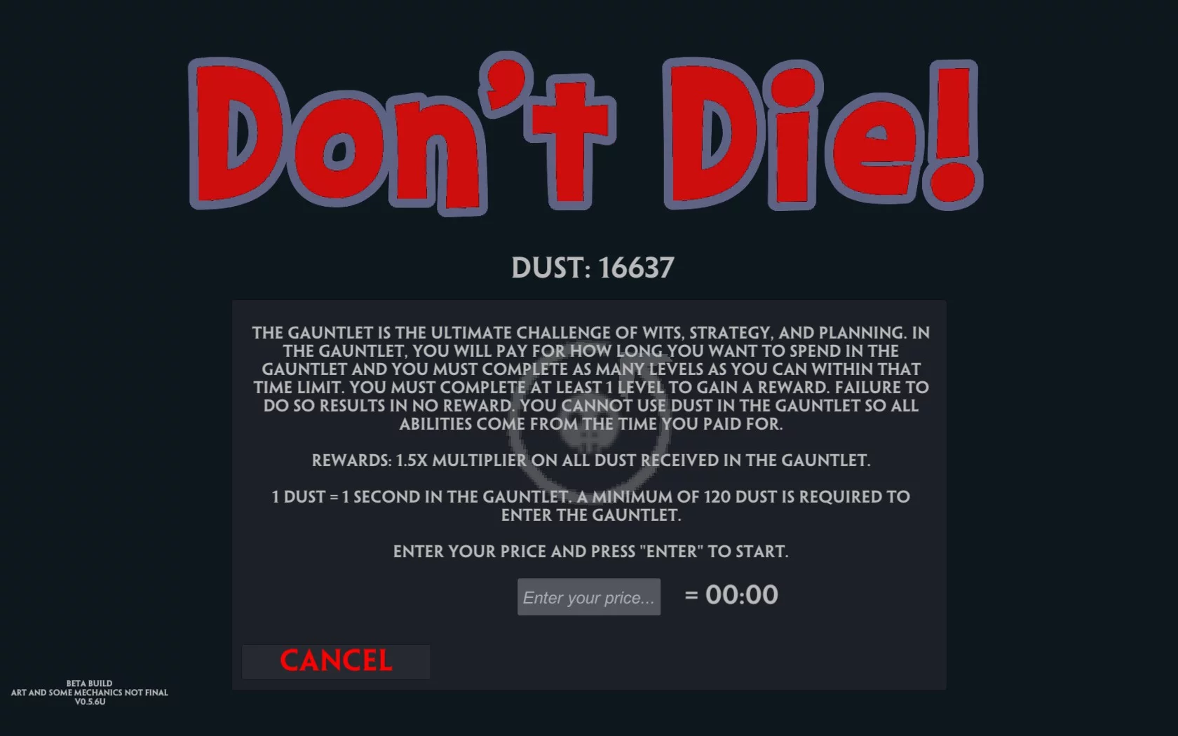 Изображение игры: Don't Die!