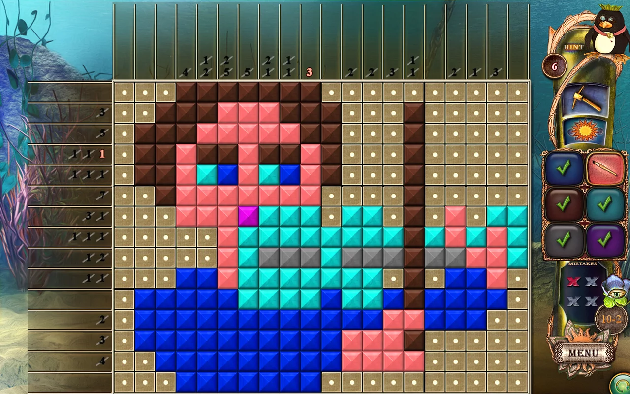 Изображение игры: Fantasy Mosaics 18: Explore New Colors