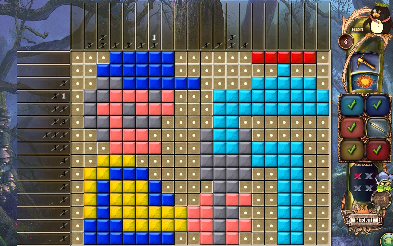Изображение игры: Fantasy Mosaics 18: Explore New Colors