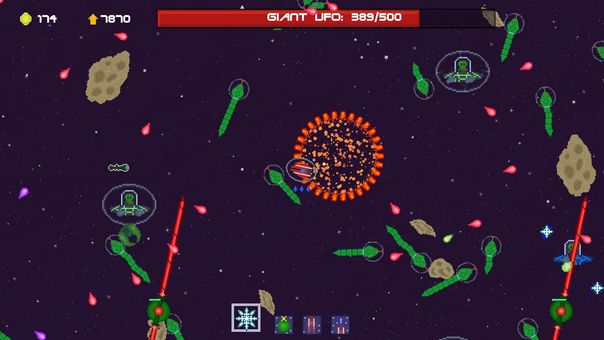 Изображение игры: Aliens&Asteroids