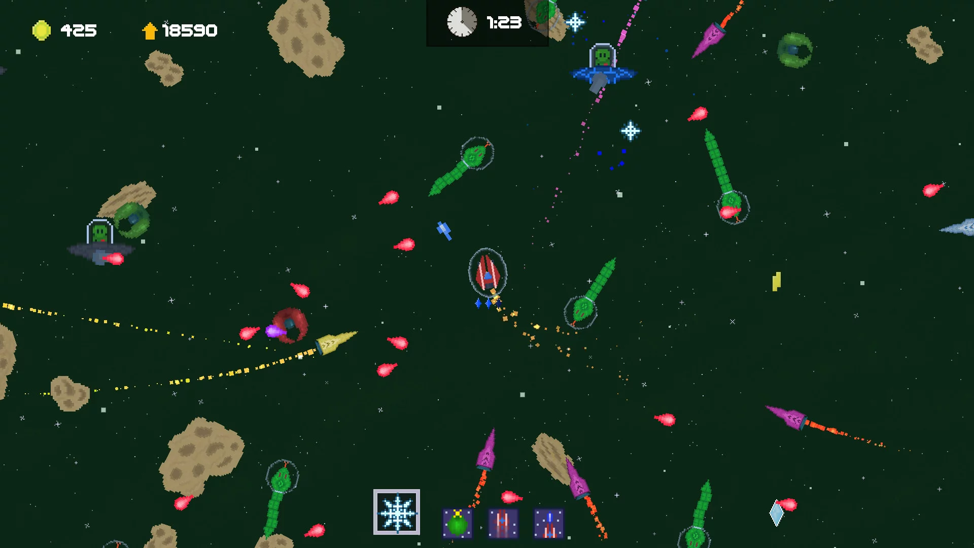 Изображение игры: Aliens&Asteroids