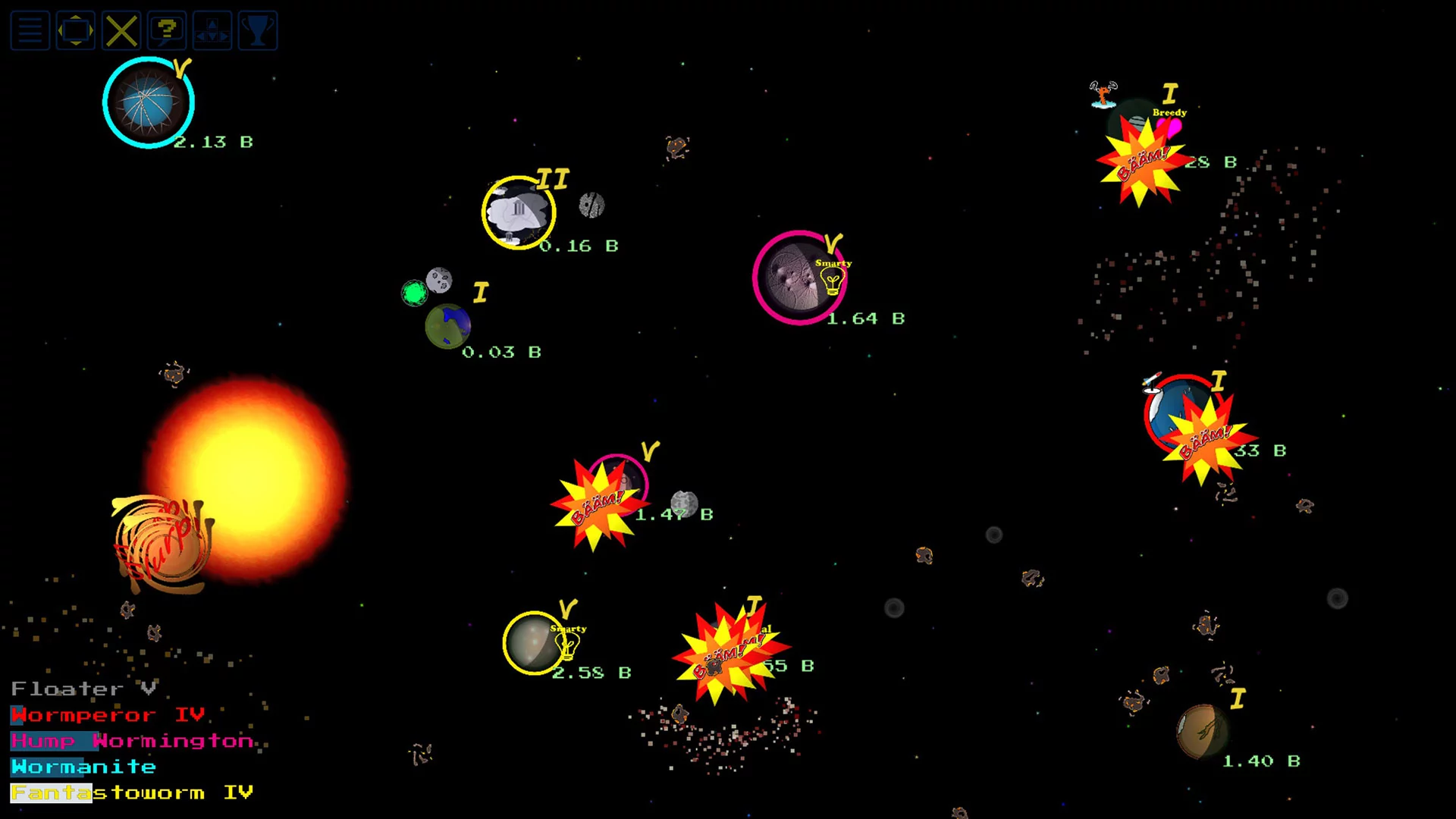 Изображение игры: SpaceWorms