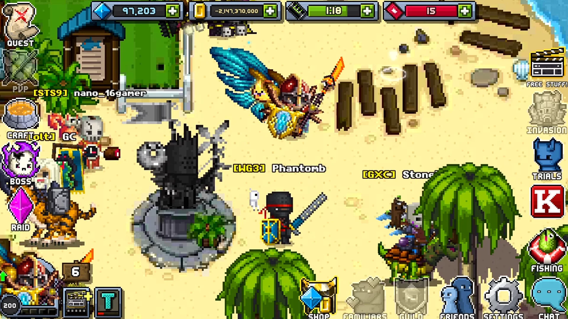 Изображение игры: Bit Heroes Quest