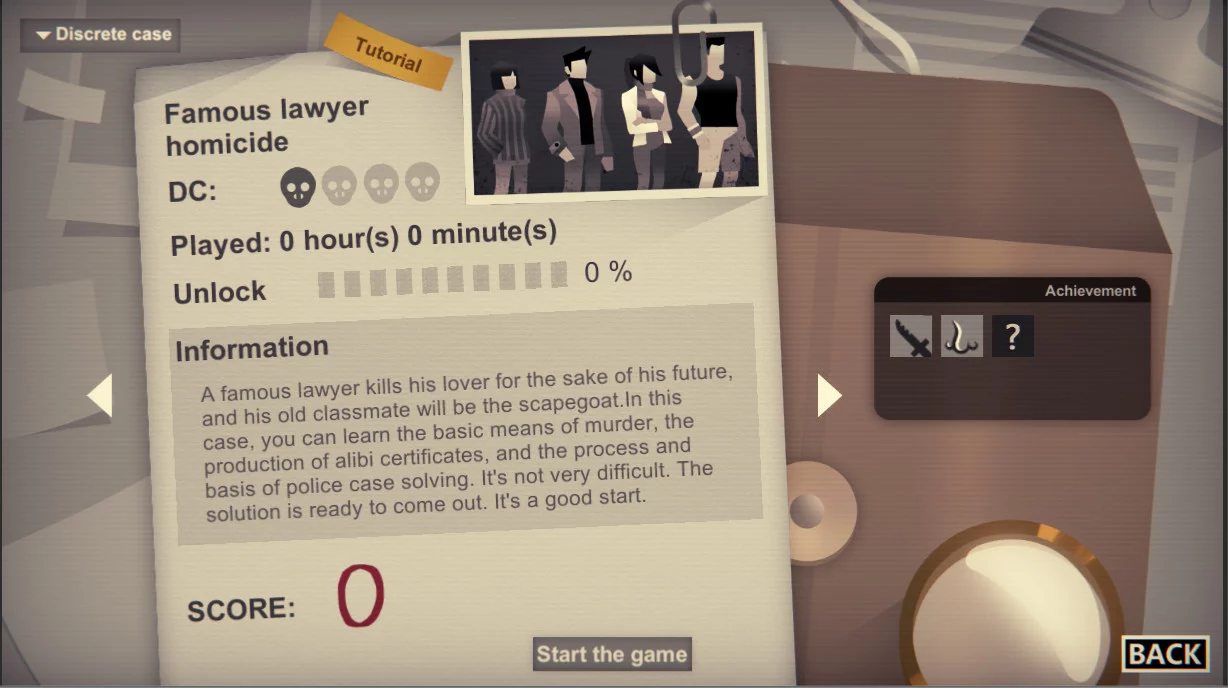 Изображение игры: 凶手不是我 Perfect Crime