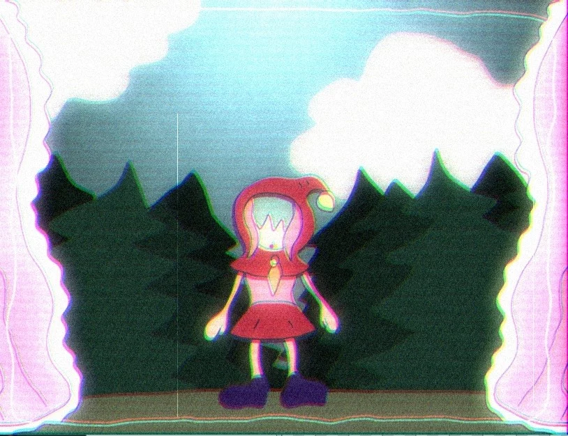 Изображение игры: The Miserable Crimson Hooded Girl