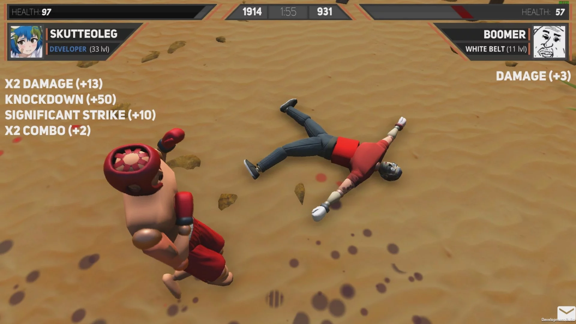 Изображение игры: Drunken Wrestlers 2