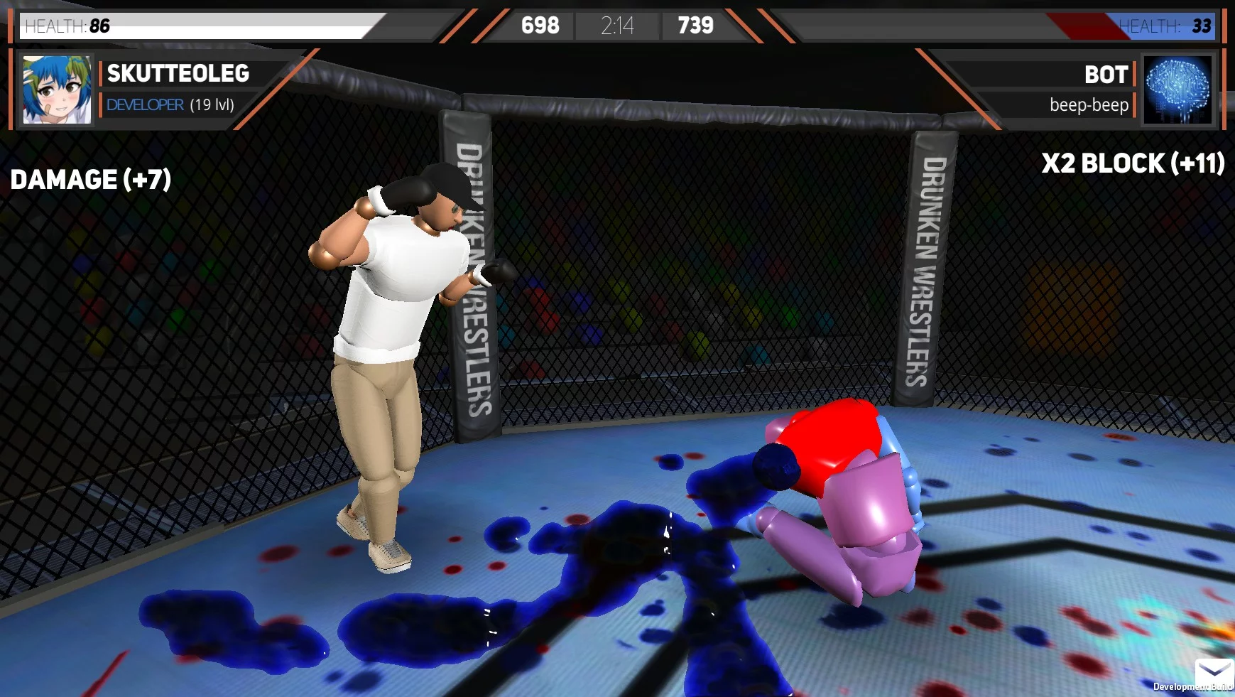 Изображение игры: Drunken Wrestlers 2