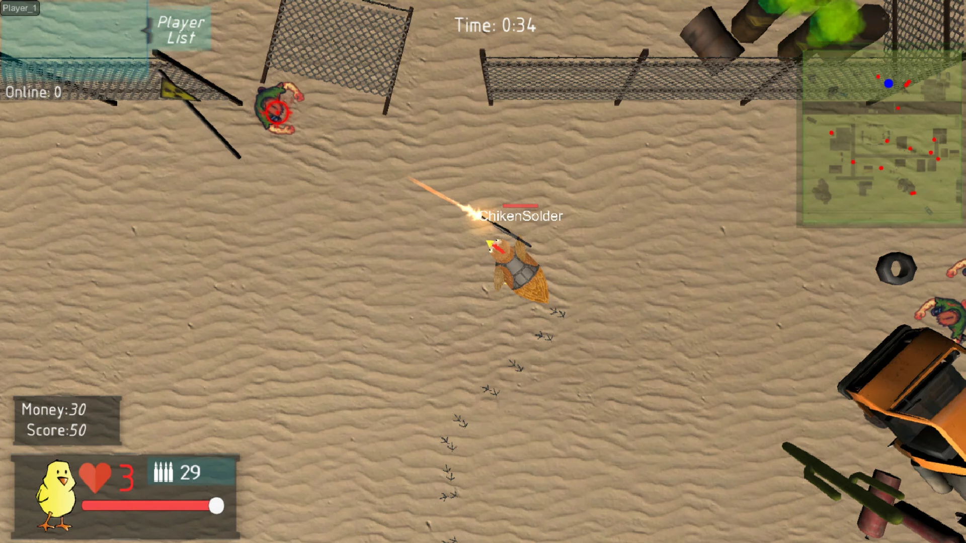 Изображение игры: Chicken Wars