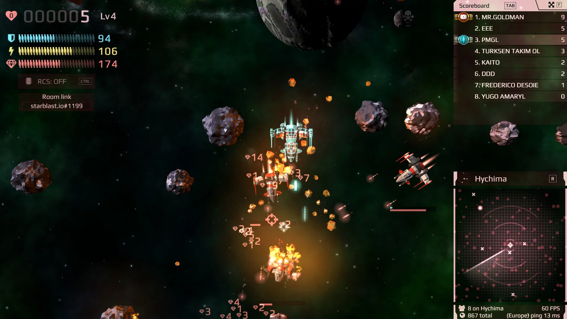 Изображение игры: Starblast