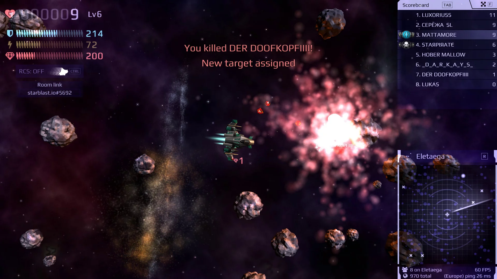 Изображение игры: Starblast