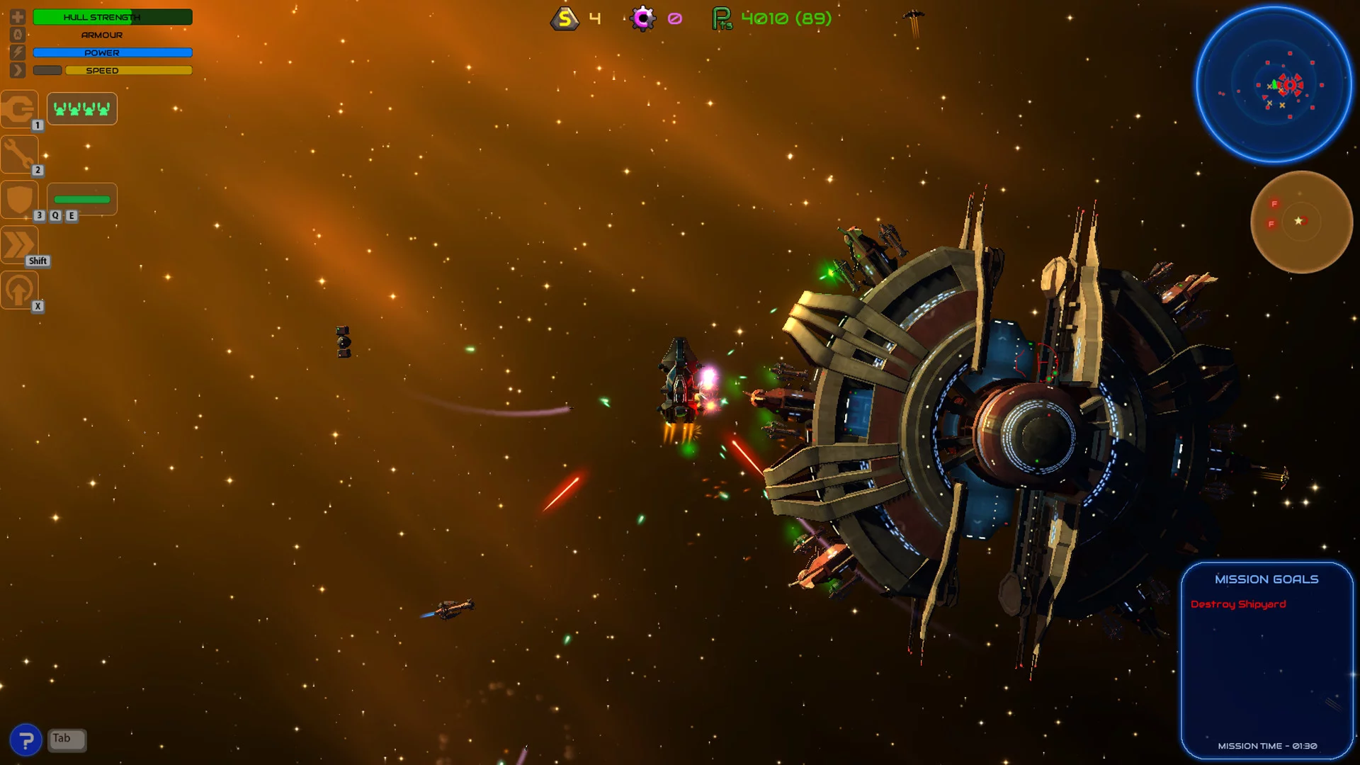 Изображение игры: Space Battlecruiser