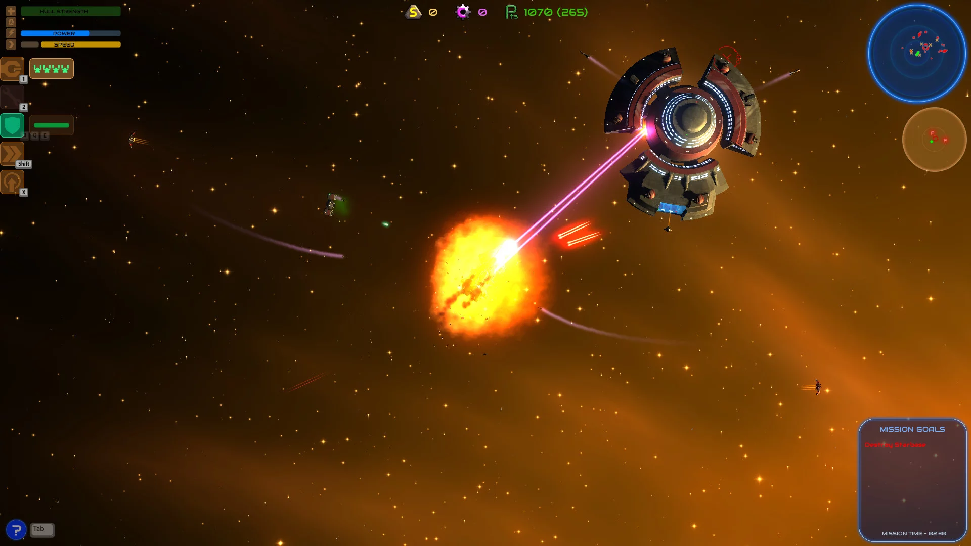 Изображение игры: Space Battlecruiser