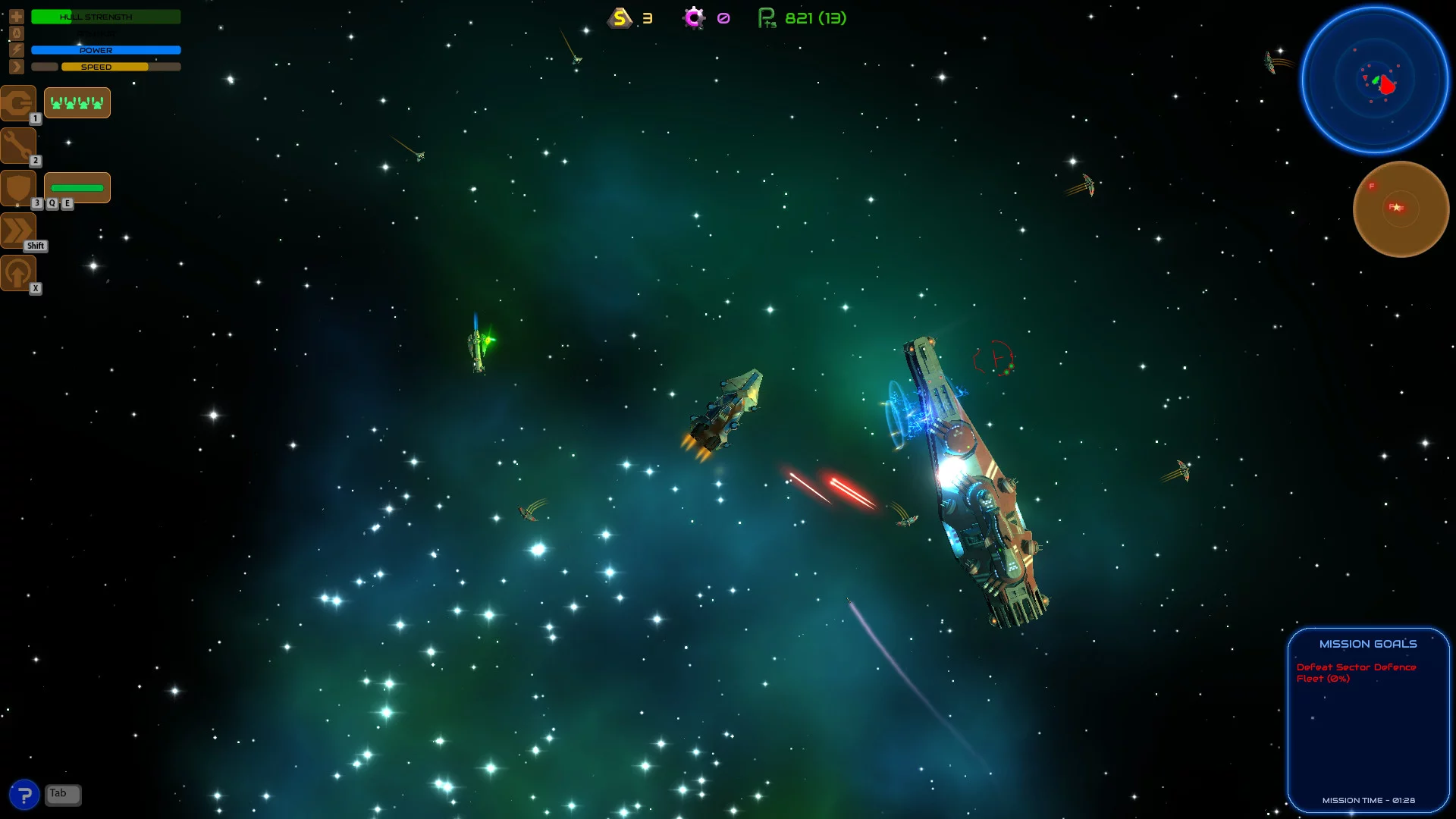 Изображение игры: Space Battlecruiser