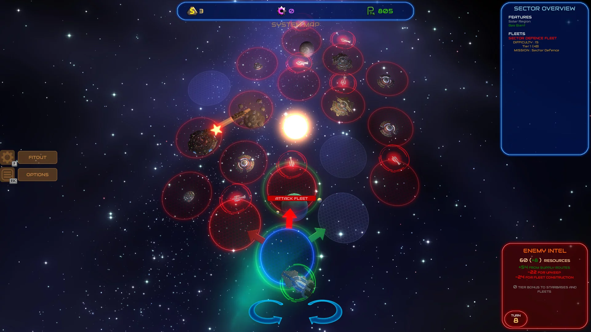 Изображение игры: Space Battlecruiser