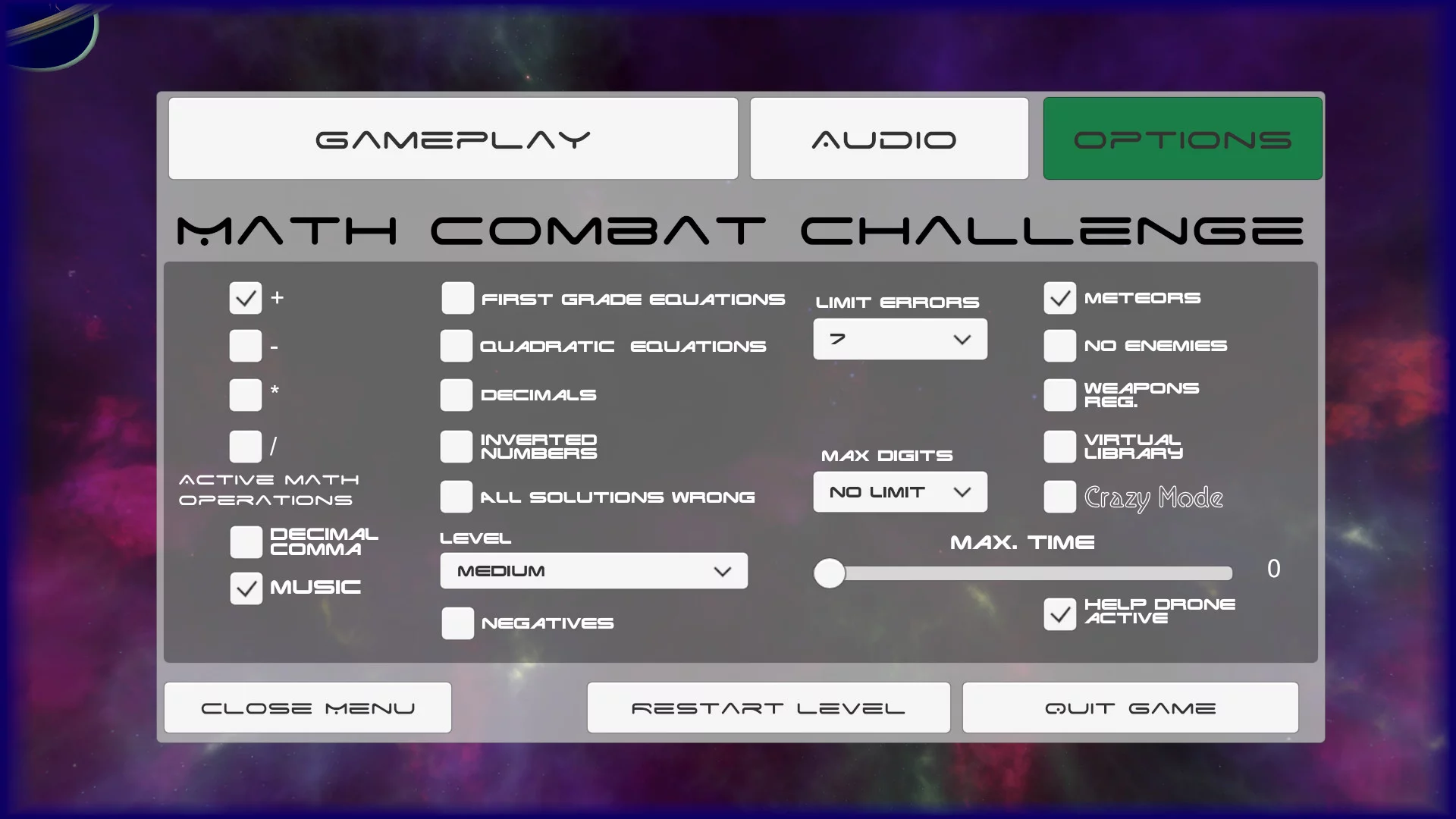 Изображение игры: Math Combat Challenge
