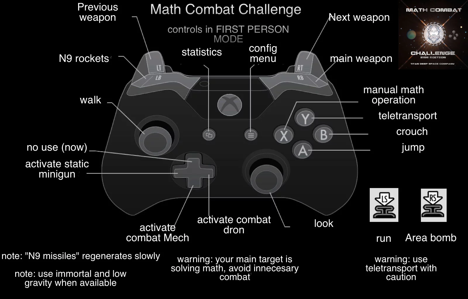 Изображение игры: Math Combat Challenge