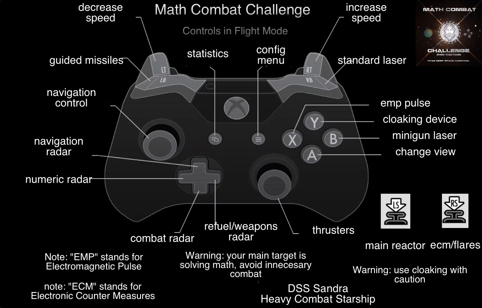 Изображение игры: Math Combat Challenge