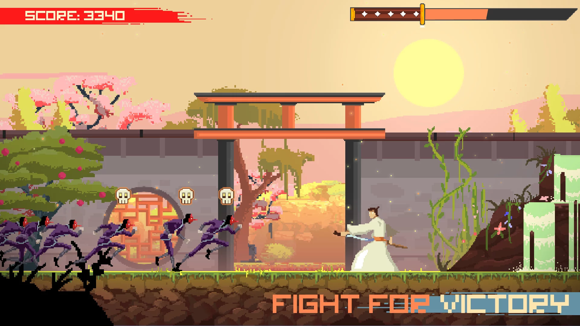 Изображение игры: Super Samurai Rampage