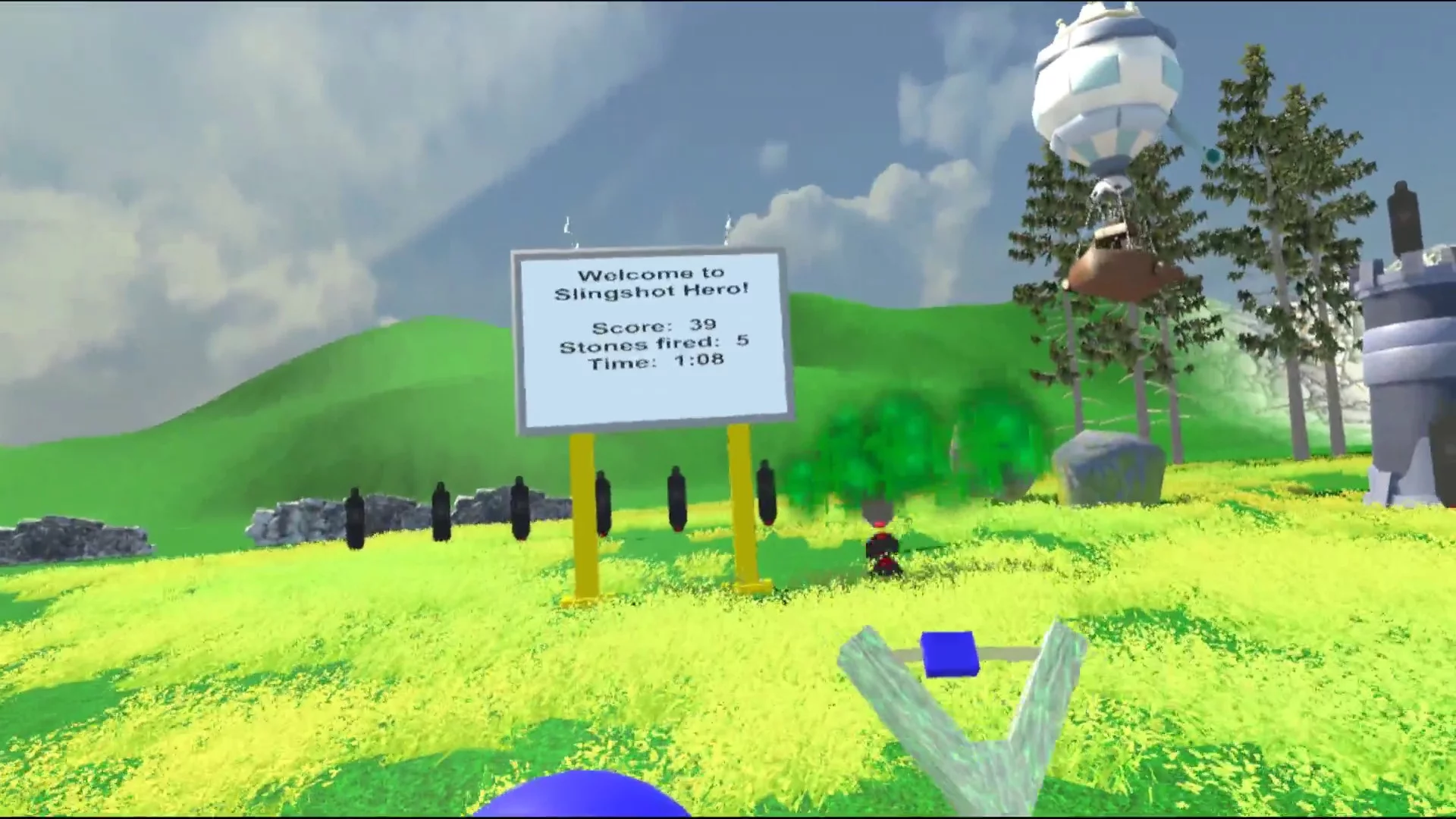 Изображение игры: Slingshot Hero VR