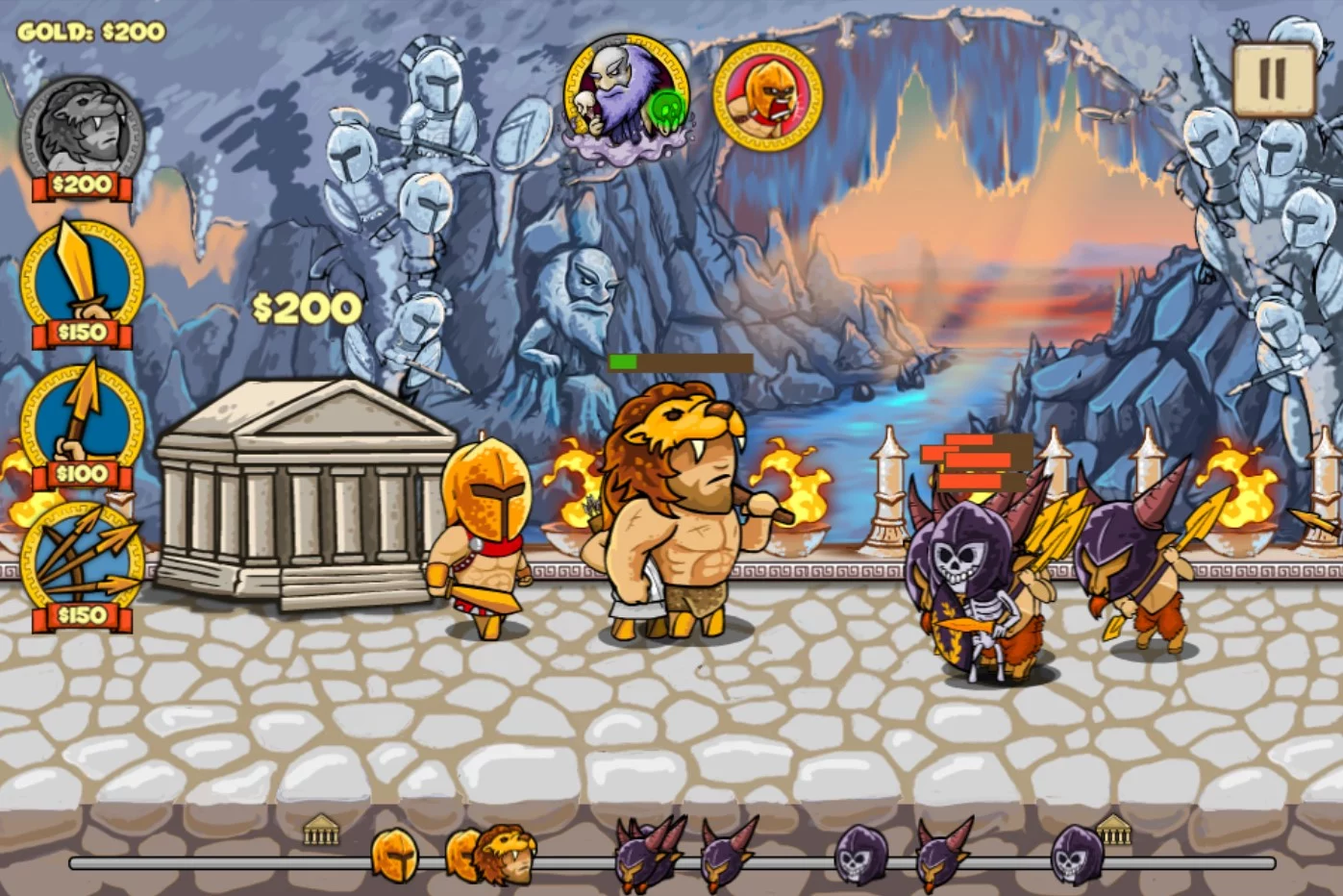 Изображение игры: Heroes of Myths - Warriors of Gods