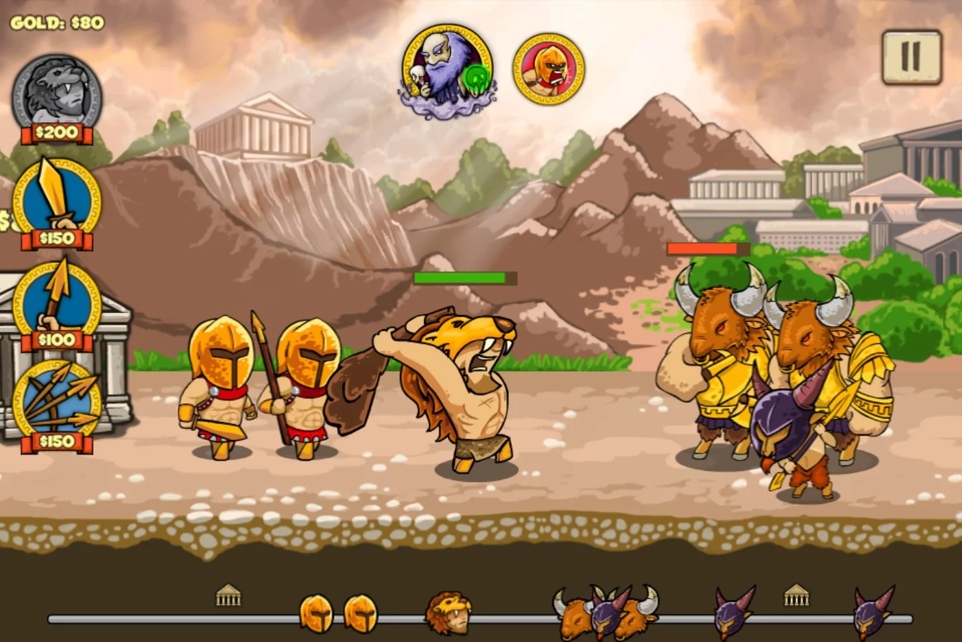 Изображение игры: Heroes of Myths - Warriors of Gods