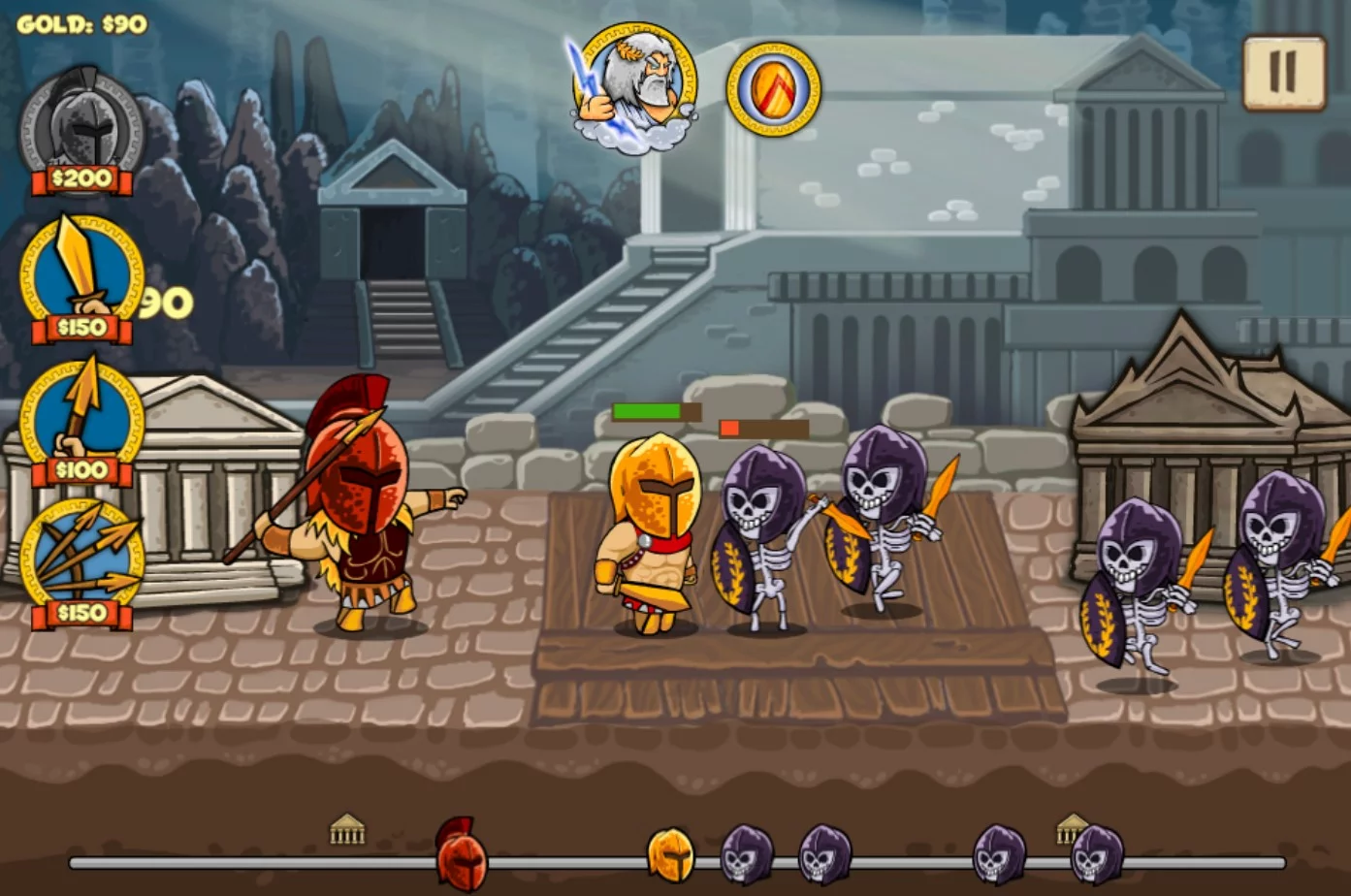 Изображение игры: Heroes of Myths - Warriors of Gods