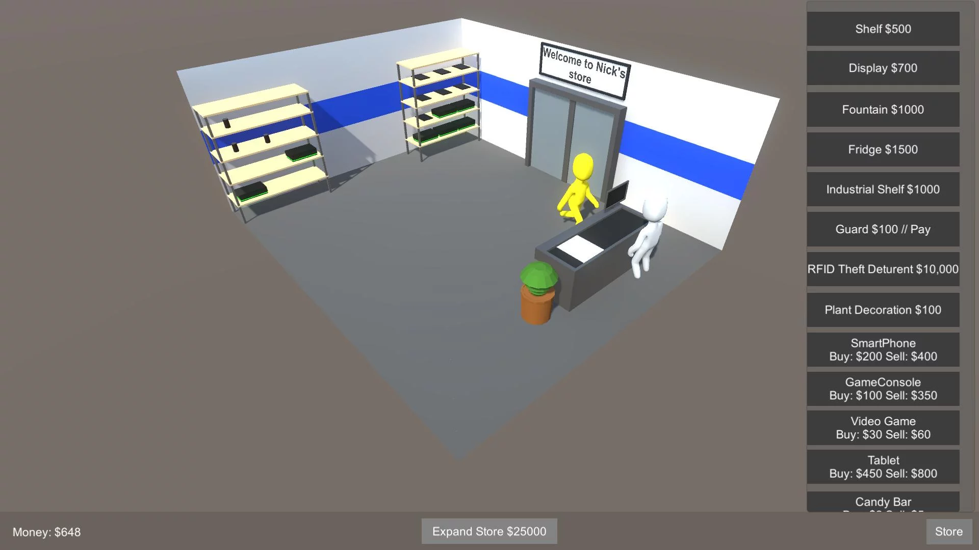 Изображение игры: Supermarket Tycoon