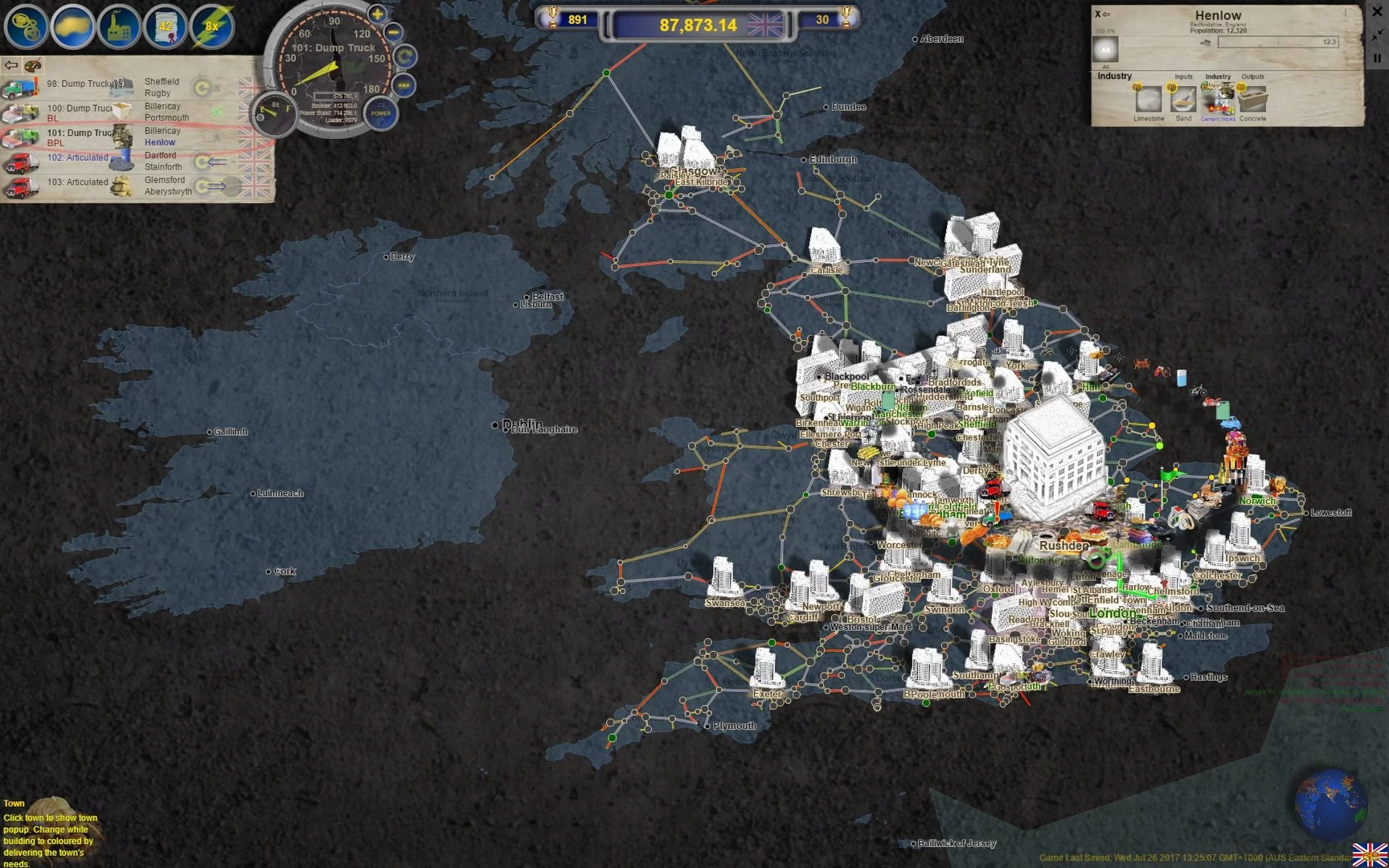 Изображение игры: LOGistICAL: British Isles