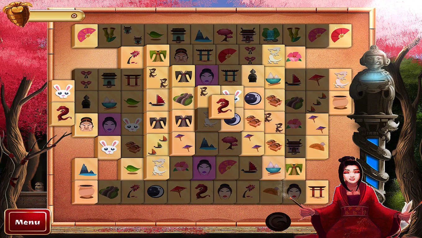 Изображение игры: 2D Mahjong Temple