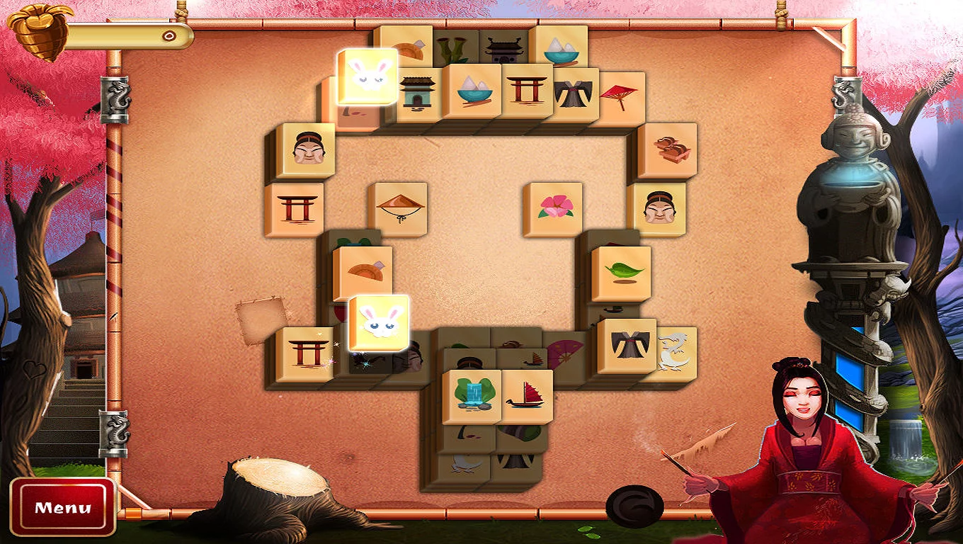 Изображение игры: 2D Mahjong Temple