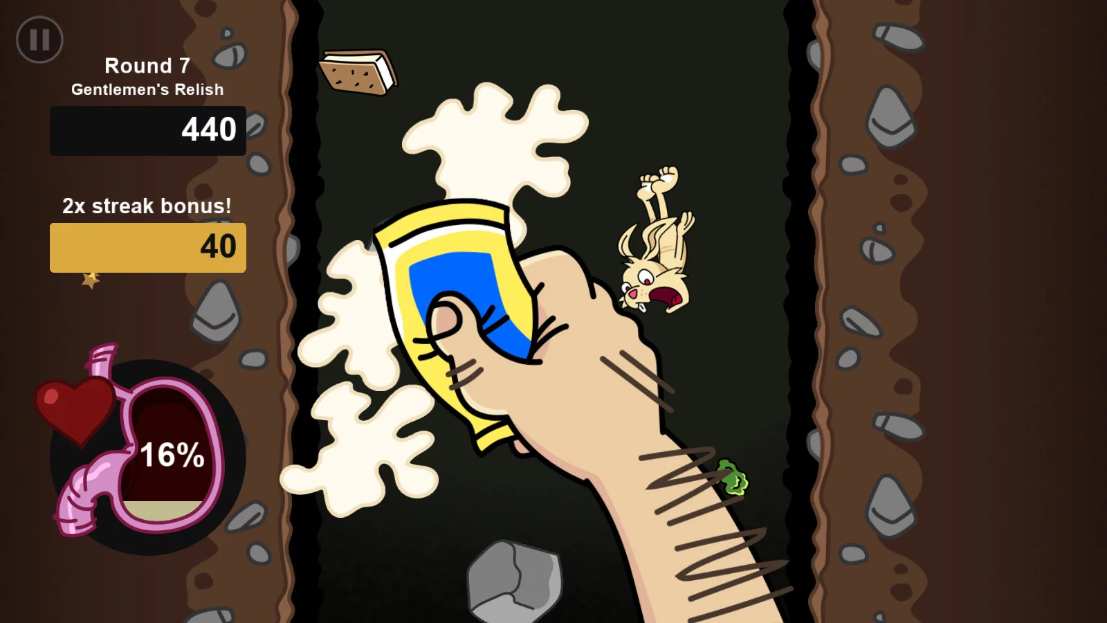 Изображение игры: Fatty Rabbit Hole