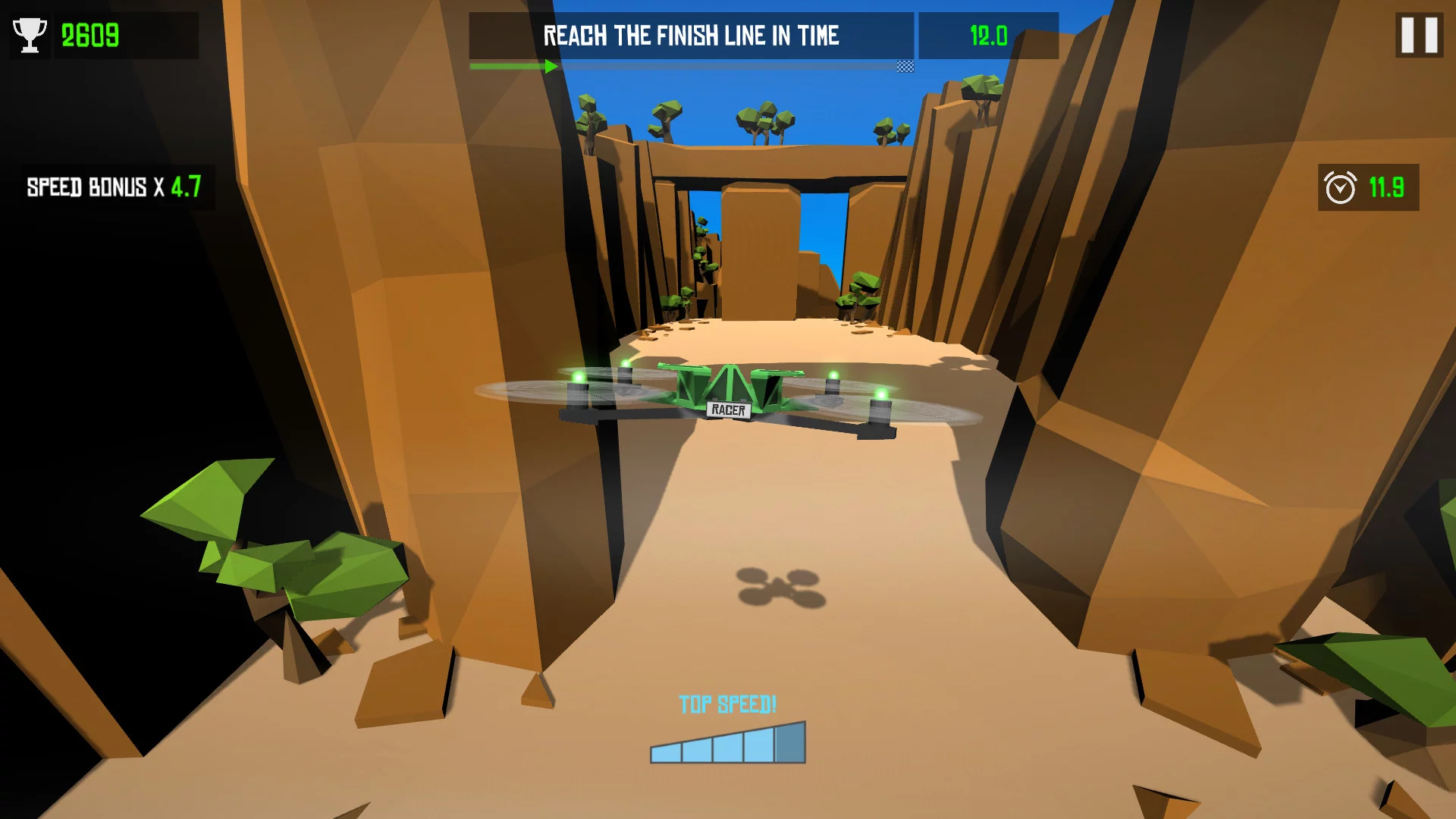 Изображение игры: Drone Racer: Canyons