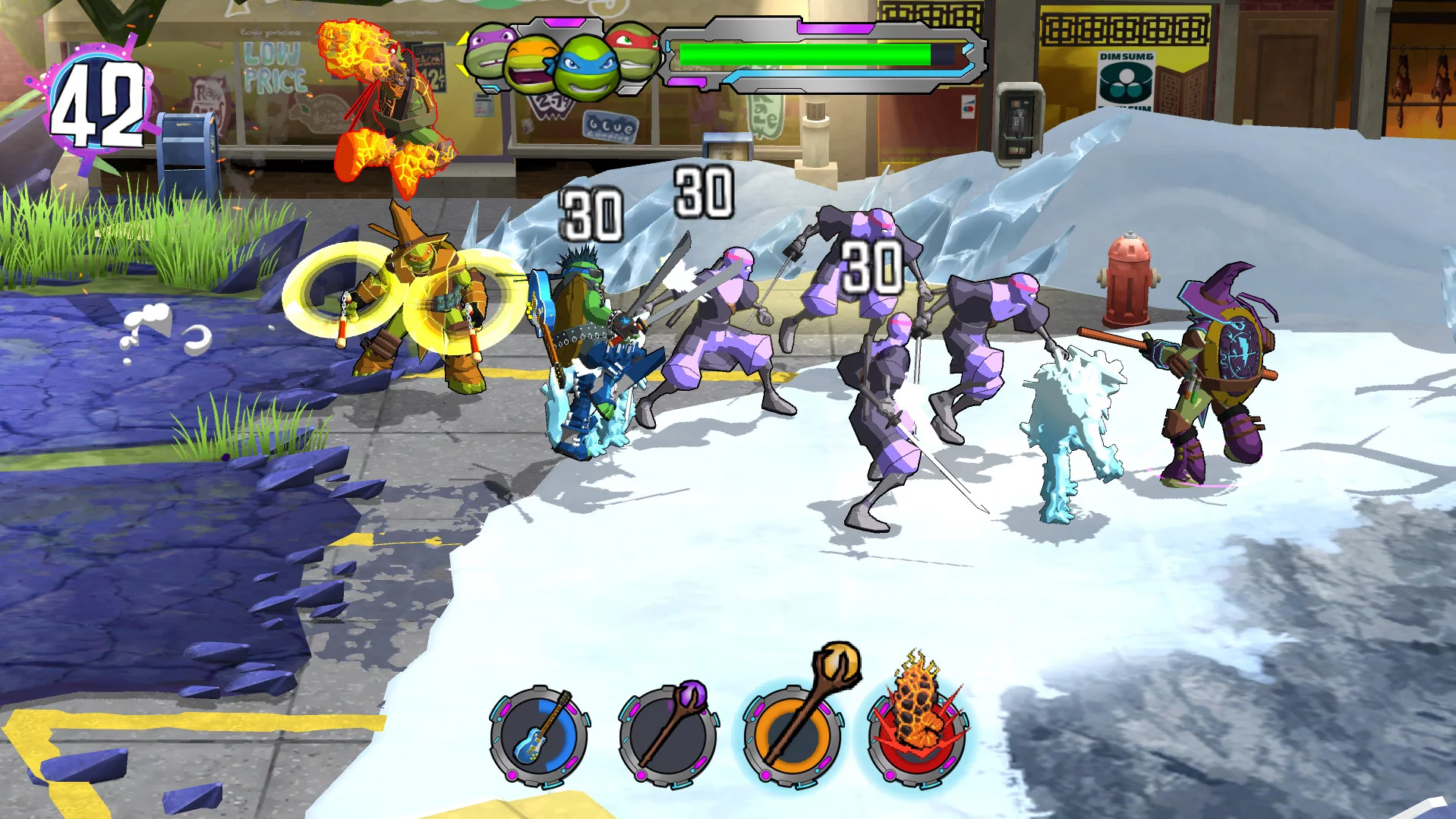 Изображение игры: Teenage Mutant Ninja Turtles: Portal Power