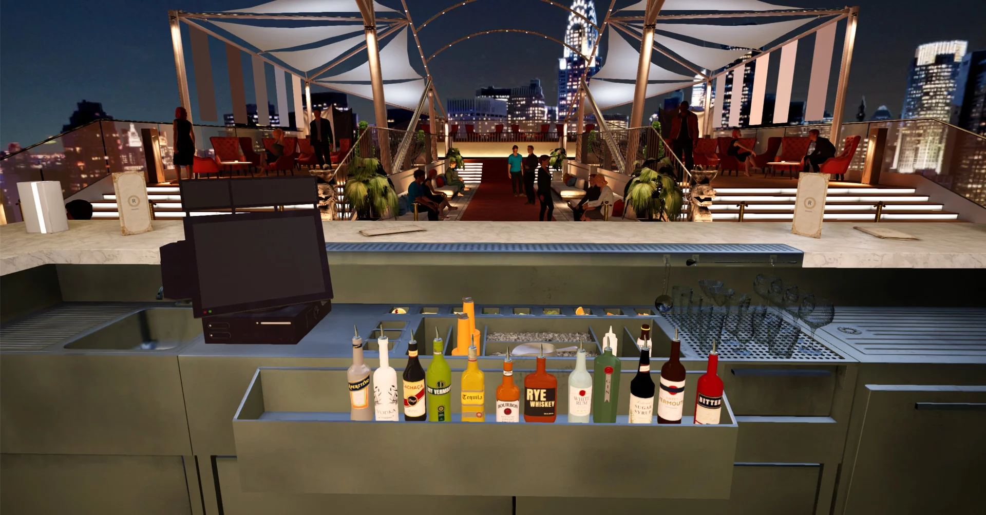 Изображение игры: Bartender VR Simulator