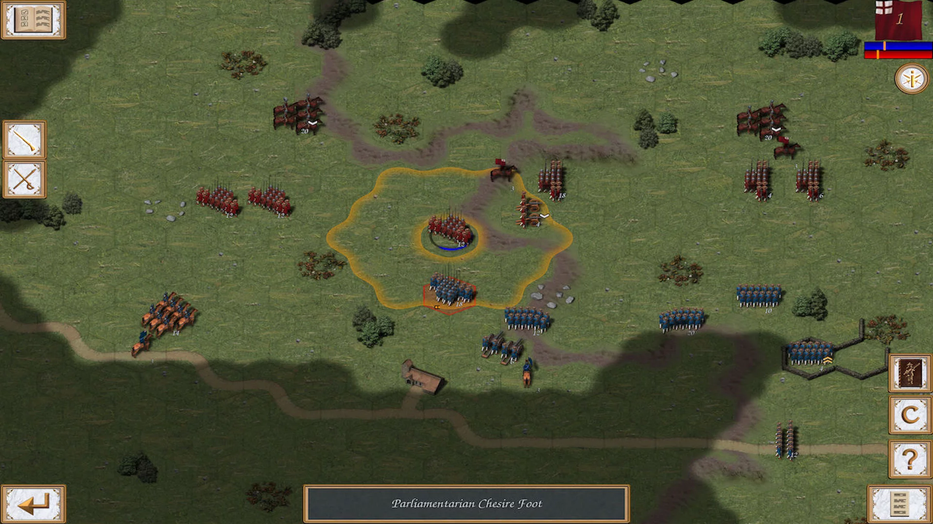 Изображение игры: Fire and Fury: English Civil War