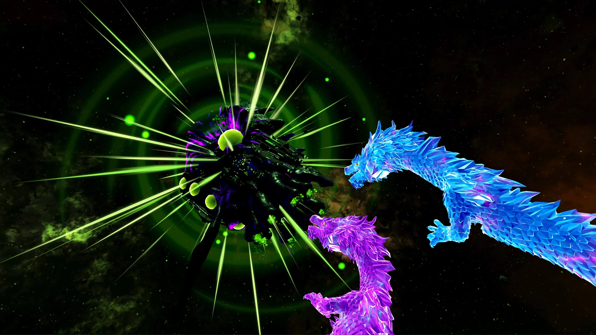 Изображение игры: Space Dragon