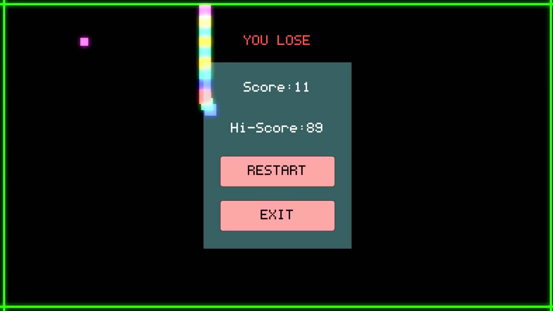 Изображение игры: Rainbow Snake
