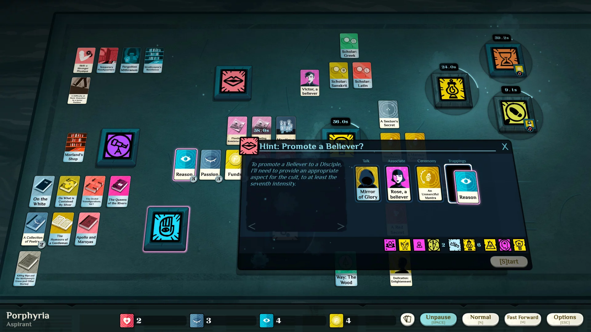 Изображение игры: Cultist Simulator